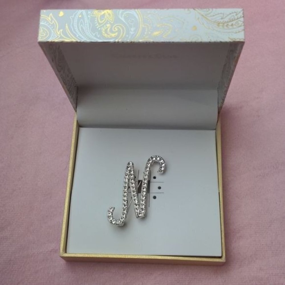 Charter Club Letter N Initial Pin